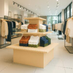 Cream 3 Tier Square Island Retail Display