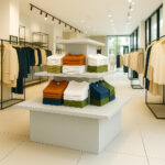 Grey 3 Tier Square Island Retail Display