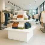 White 3 Tier Square Island Retail Display