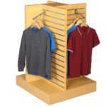 Maple Slatwall Gondola 4 Way Retail Display Flat Pack