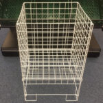 White Square Wire Dump Bin 480mm x 480mm