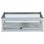 Aluminium Frame Glass Countertop Showcase Front