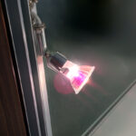 Aluminium & Glass Corner Shop Showcase Cabinet Lighting