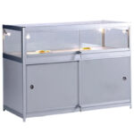 Aluminium & Glass Display Storage Counter