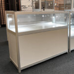 Aluminium & Glass Display Storage Counter In Shop