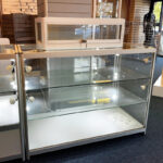 Aluminium & Glass Shop Display Counter In Shop