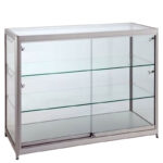 Aluminium & Glass Shop Display Counter Rear