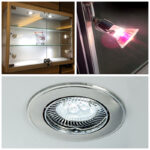 Aluminium Glass Wall Mounted Shop Cabinet Lighting