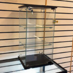 Black aluminium frame glass countertop showcase In Shop