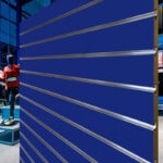 Blue Slatwall Panels
