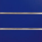 Blue Slatwall Panels Close Up