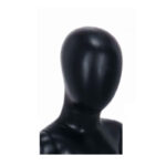 Child Mannequin Unisex Egg Head Matt Black Head
