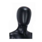 Child Mannequin Unisex Egg Head Matt Black Head Tall
