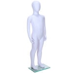 Child Mannequin Unisex Egg Head Matt White Medium