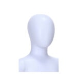 Child Mannequin Unisex Egg Head Matt White Medium Head