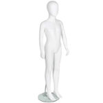 Child Mannequin Unisex Egg Head White Tall