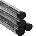 Chrome Tube Shelving Posts (4 Pack Assorted Sizes)