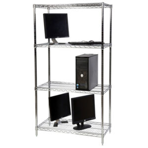 Chrome wire shelving set 1830mm x 1220mm