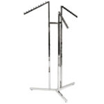 Clothes Rail Display Stand - 3 Waterfall Arms Empty