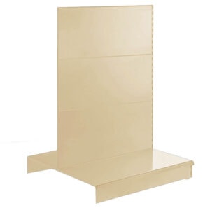 Cream Retail Gondola Shelving