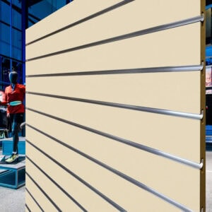 Cream Slatwall Panels