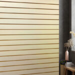 Cream Slatwall Panels In Home