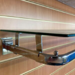 D Rail Glass Shelf Supports (4 Pack)