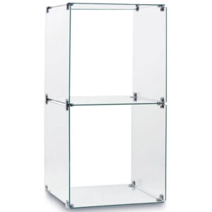 Double Glass Display Cube Stack