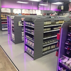 Double Sided Retail Gondola Shelving