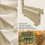 Retail Wall Shelving Unit - Cream Shelves