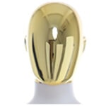 Female Gold Egg Head Mannequin Matt White Head