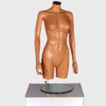 Female Torso Headless Mannequin Flesh Tone With Arms