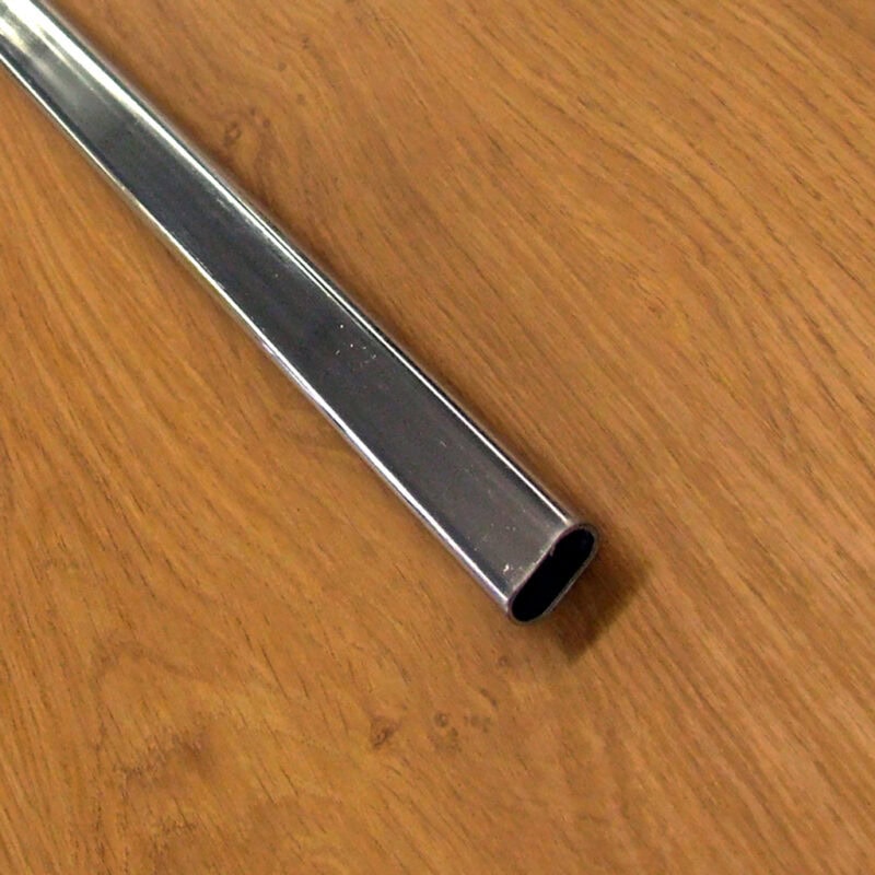 Flat oval, cut to length rail tubing