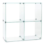 Four Cube Glass Display Unit