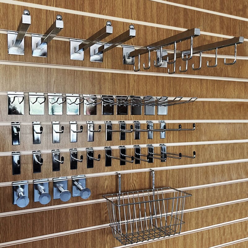 Garage Storage Oak Slatwall Kit 4 Panels - Uni-Shop Garage Storage Oak Slatwall Kit 4 Panels