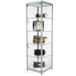 Glass Tower Shop Display Cabinet