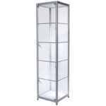 Glass Tower Shop Display Cabinet Front