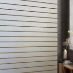 Grey Slatwall Panels In Home