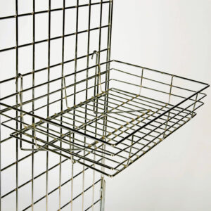 Gridwall Basket Shelf for Shop Fitting