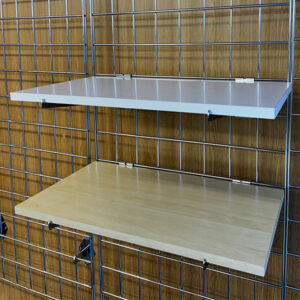 MDF shelves for Gridwall, white or maple finishes