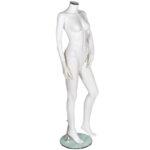 Headless Female Store Mannequin Matt White