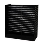 Large Black H Shaped Gondolas Flat Pack