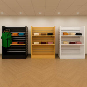 Large H-Shaped Slatwall Gondola Display Unit