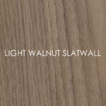 Light Walnut Slatwall Panels Detailed
