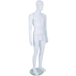 Male Abstract Mannequin Gloss White