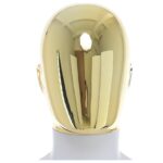 Male Gold Egg Head Mannequin Matt White Head
