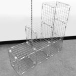 Chrome Mesh Cube Display