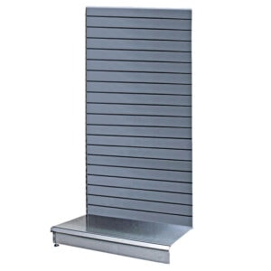 Metal Slatwall Shelving Silver