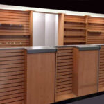 Oak Slatwall Panels In Shop