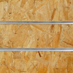 OSB Slatwall Panels Close Up